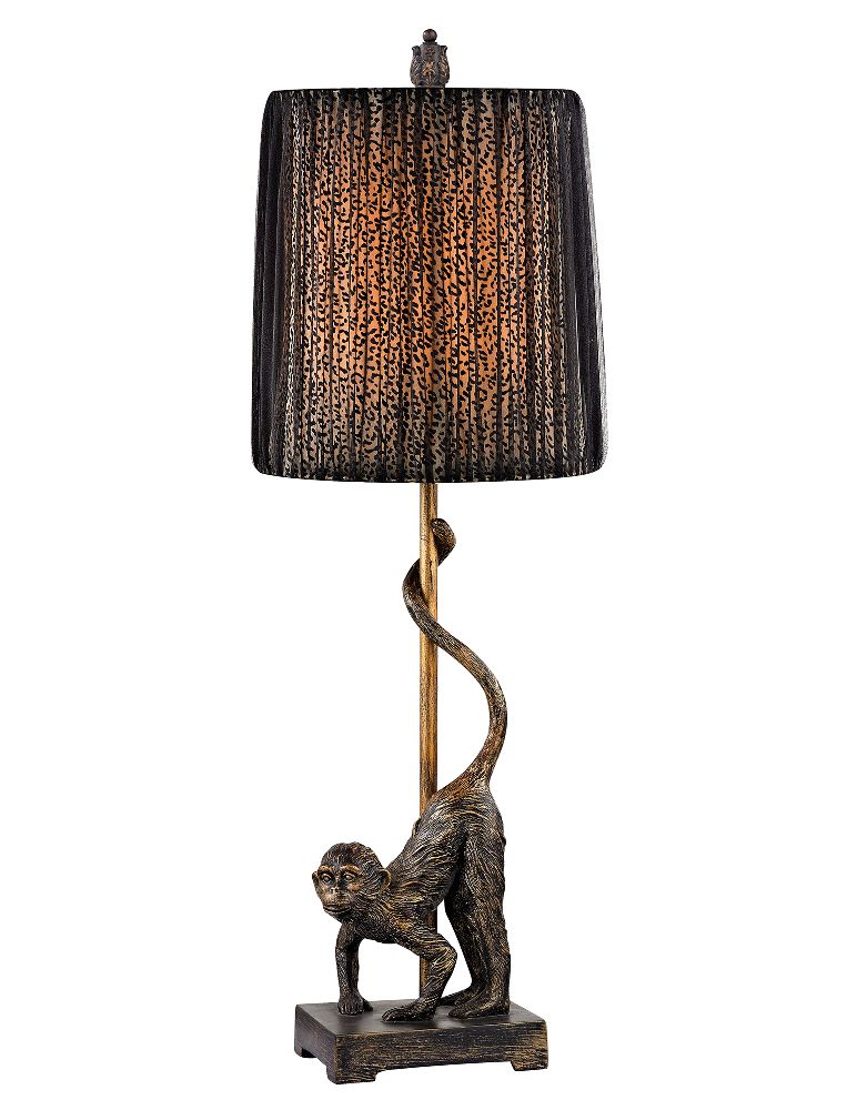 safari african table lamp